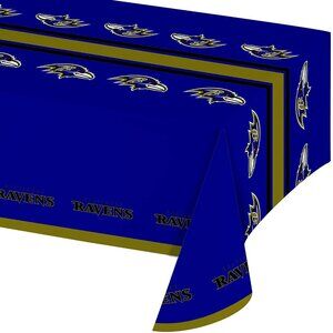 NFL Baltimore Ravens Vinyl Table Cover 54" x 108" by Creative Converting